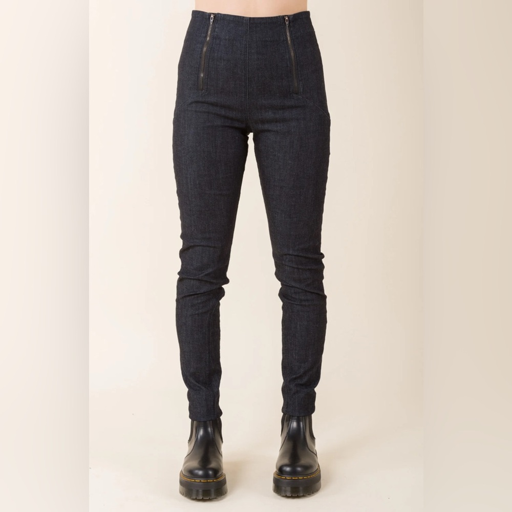 Prairie Underground “Parallel Zip” High Rise Black Skinny Jeans